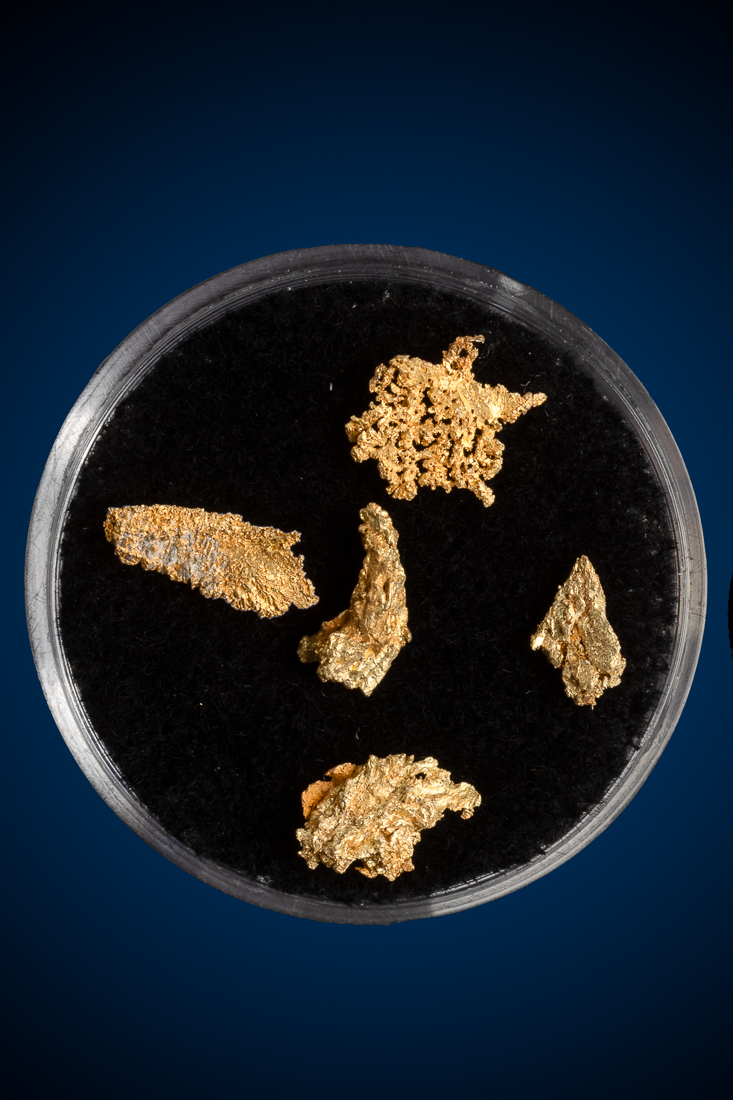 (image for) Five Unique Pieces from Pershing County, NV - 1.08 grams